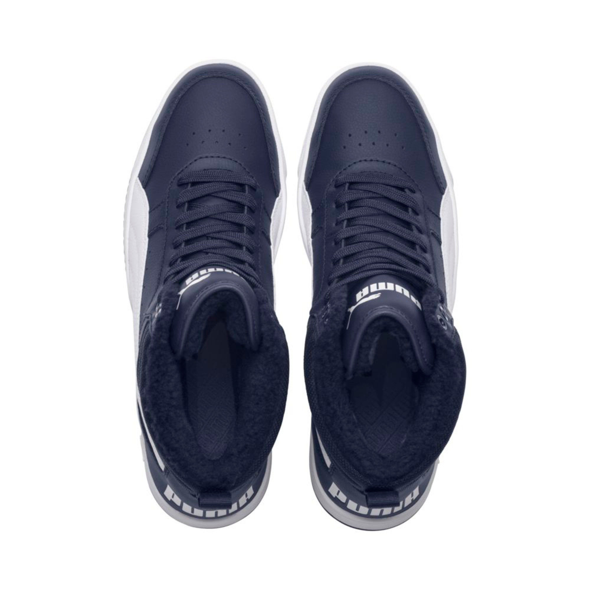 Buy Puma Rebound Street V2 Fur High Top Unisex Black Sneakers - 7 Online