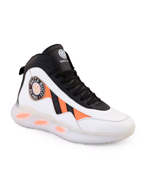 Bacca Bucci Mega Flex Hi-Top Street Fashion Chunky Sneakers-White
