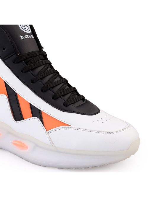 Bacca Bucci Mega Flex Hi-Top Street Fashion Chunky Sneakers-White