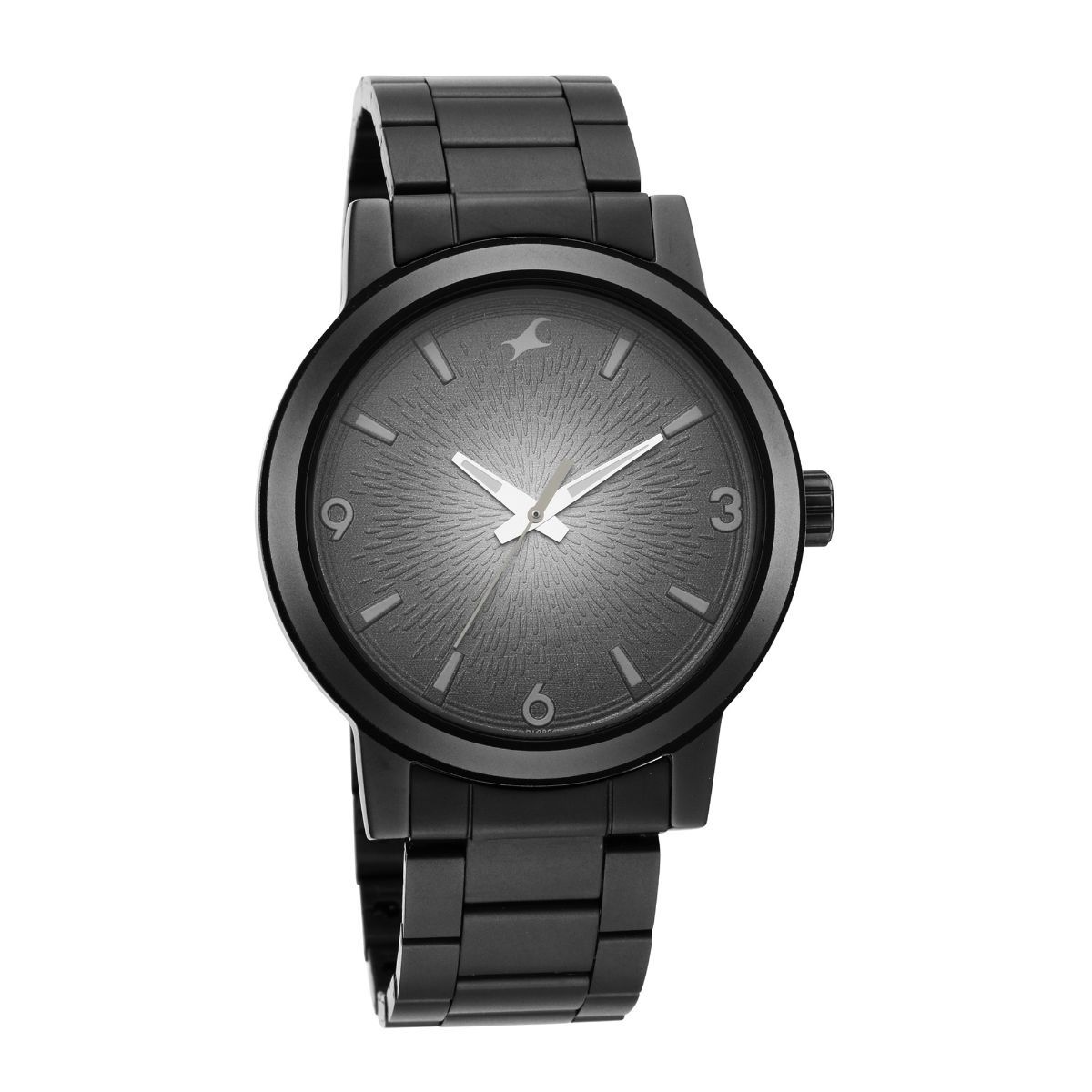 Fastrack black men's discount watch