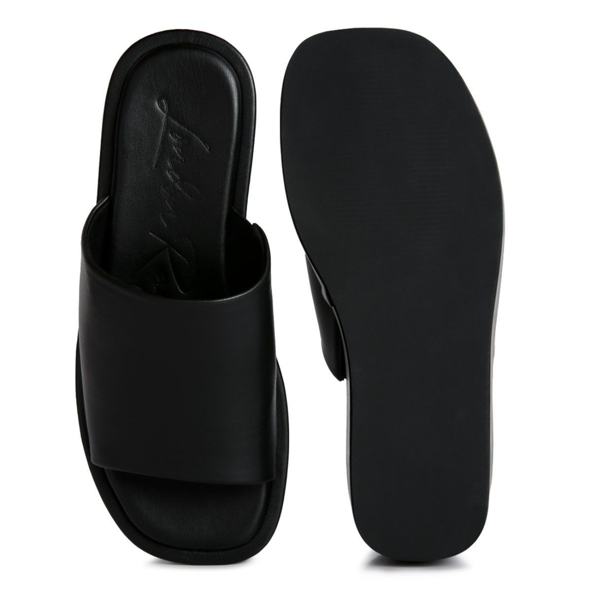 London Rag Solid Black Sandals Buy London Rag Solid Black Sandals