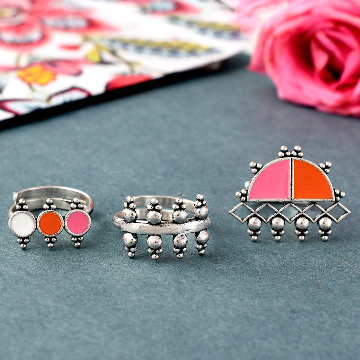 Voylla Bagh E Fiza 3 Rings