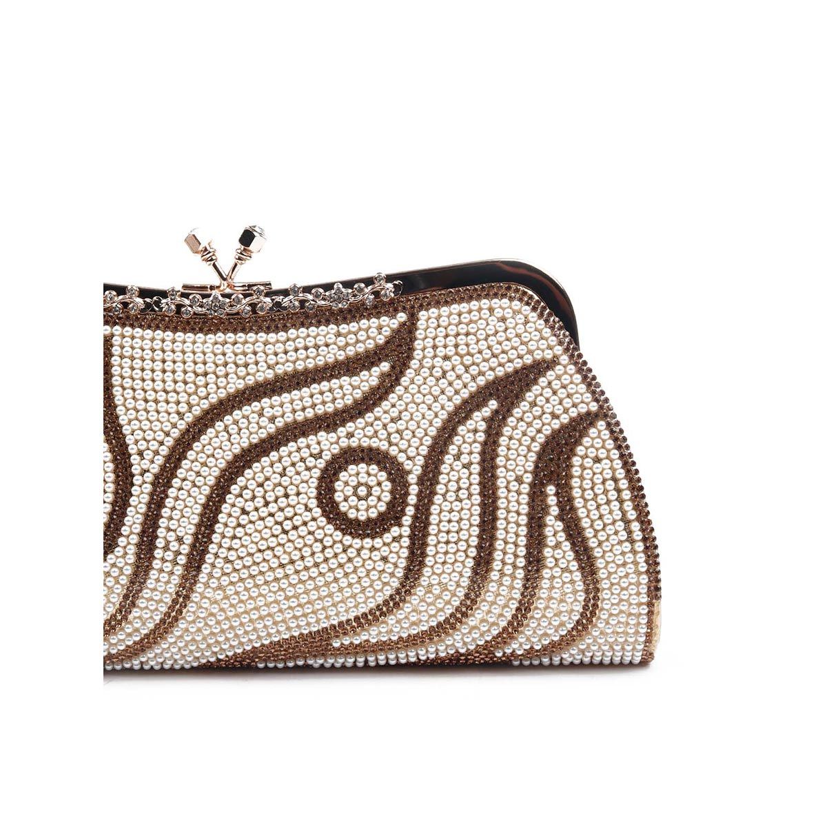 Odette Statement Gold Colored Clutch Bag: Buy Odette Statement Gold ...