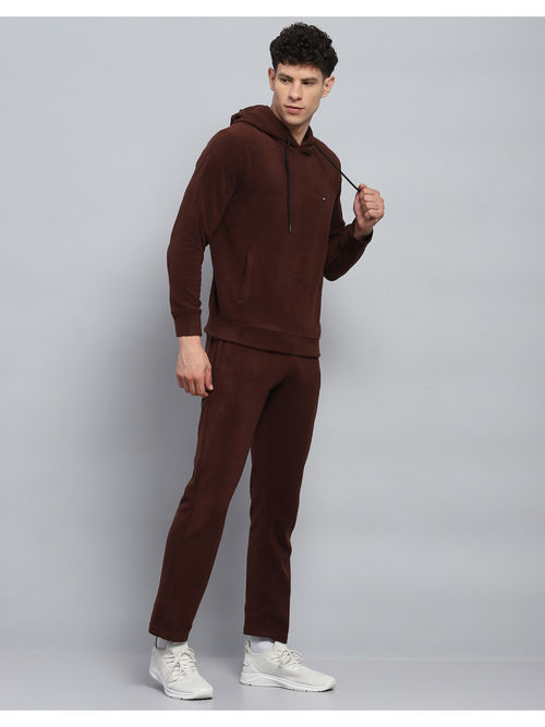 Monte Carlo Cream Tracksuit Mens Monte Carlo Solid Brown Hooded