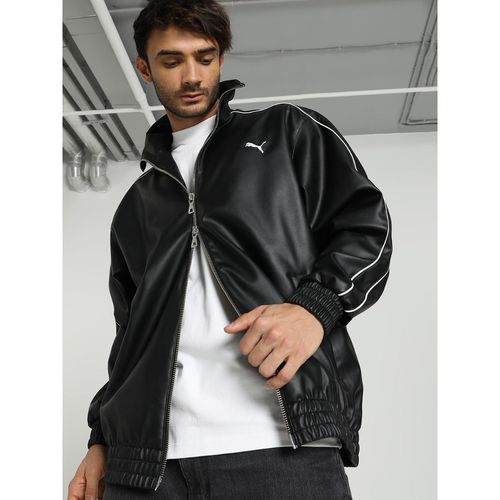 Buy Puma T7 Pleather Track Unisex Black Jacket Online