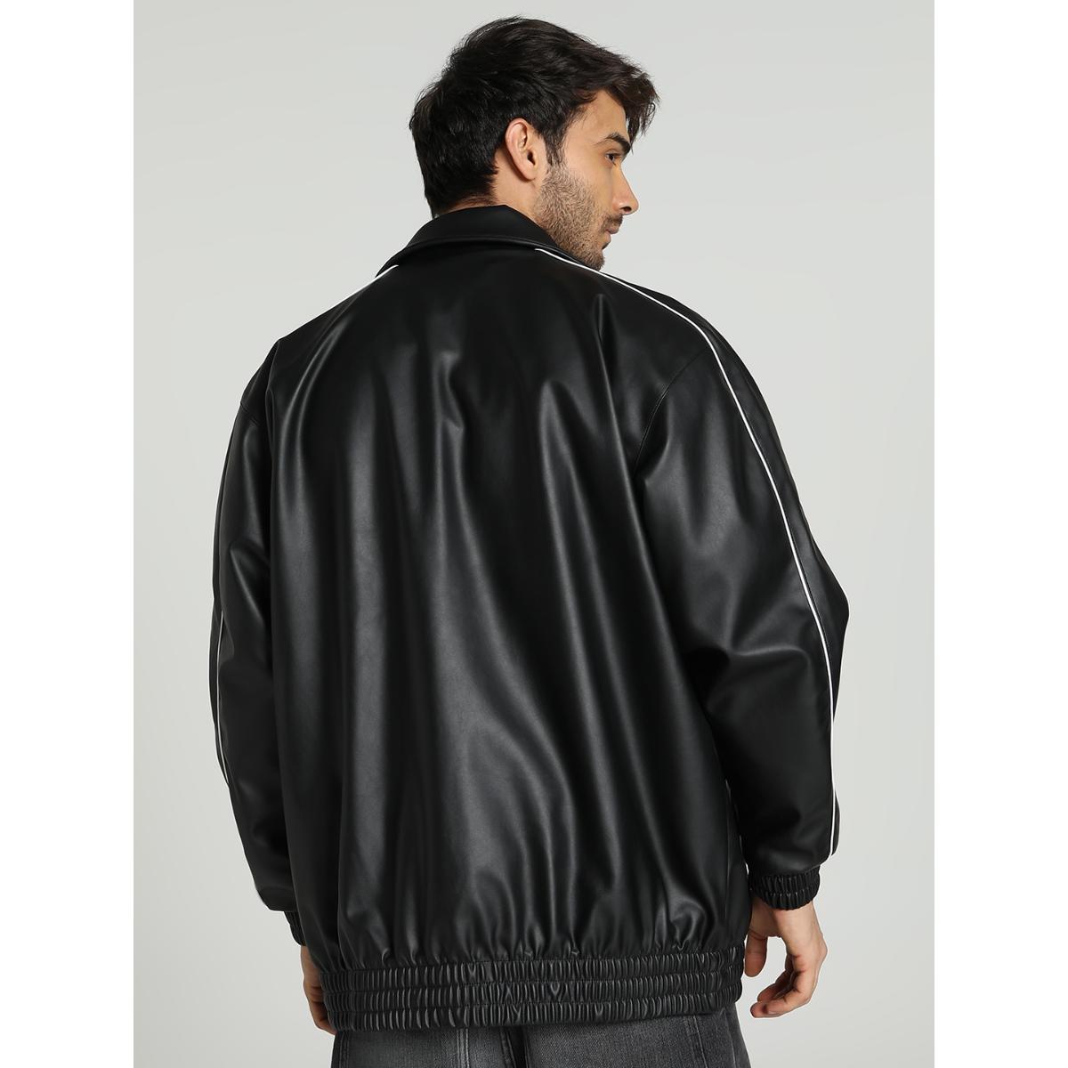 Buy Puma T7 Pleather Track Unisex Black Jacket Online