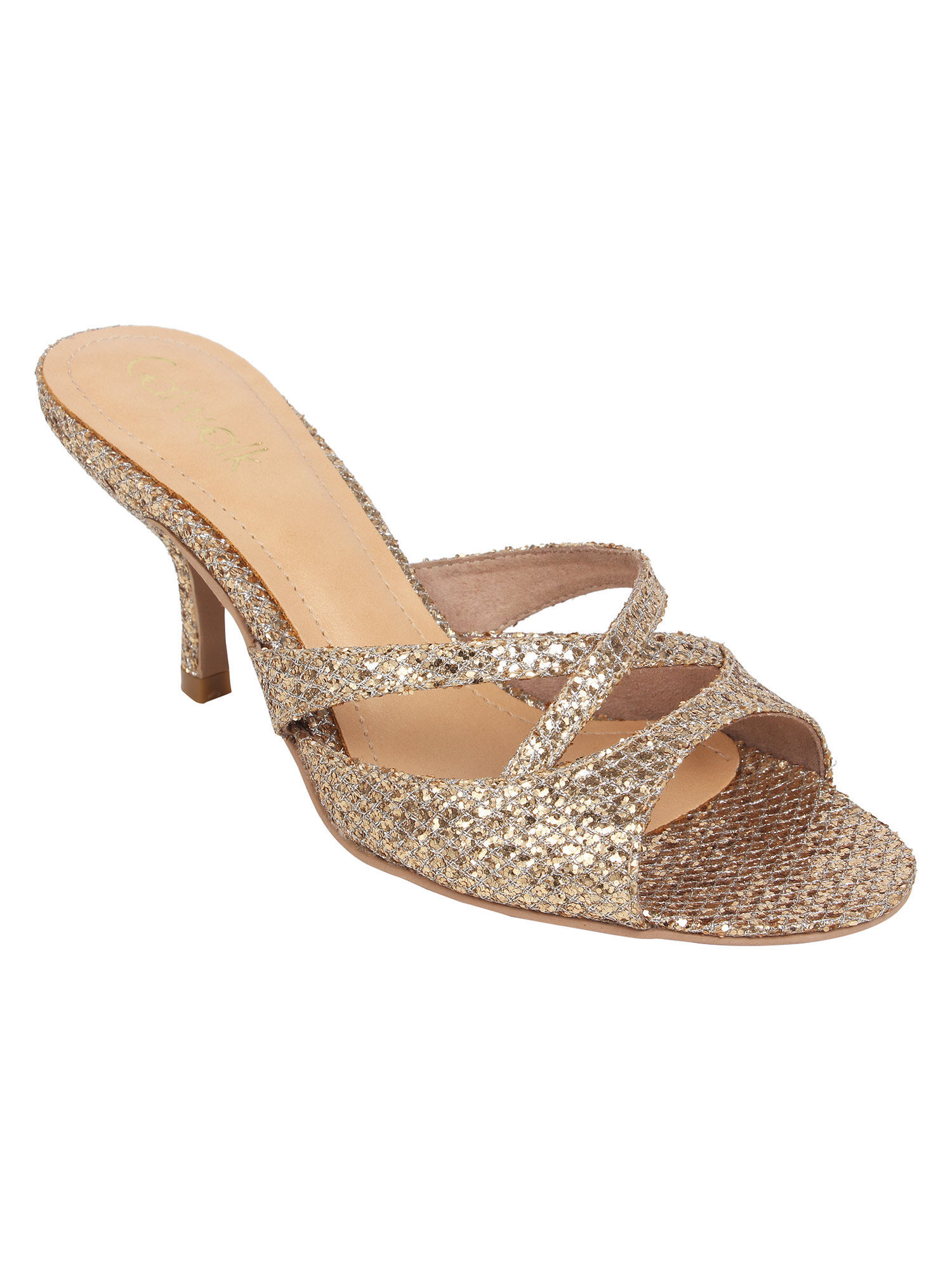 Catwalk Metallic Twist Detail Slip Ons (Grey Melange) in Sangamner at best  price by Vishal Shoes - Justdial