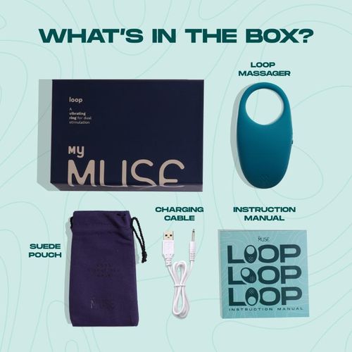 Buy MyMuse Loop- Vibrating Ring Massager For Men - Emerald Forest Online