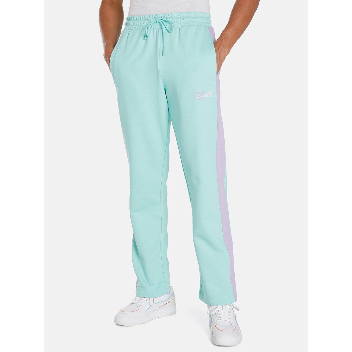 Puma green track discount pants