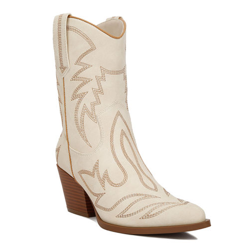 Buy London Rag Faux Leather Patchwork Detail Cowboy Casual Boots