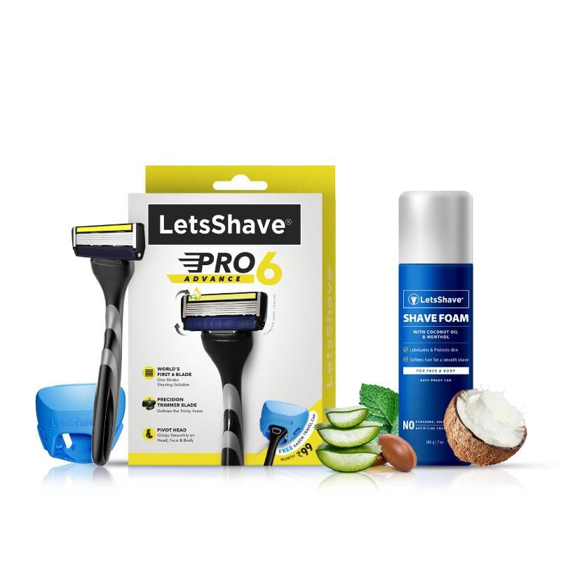 LetsShave Pro 6 Advance Trial Shaving Kit