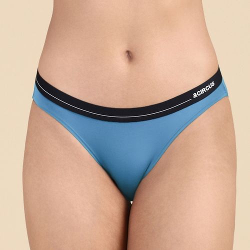 Tailor and Circus Women Bikini Blue Mid Waist (S)