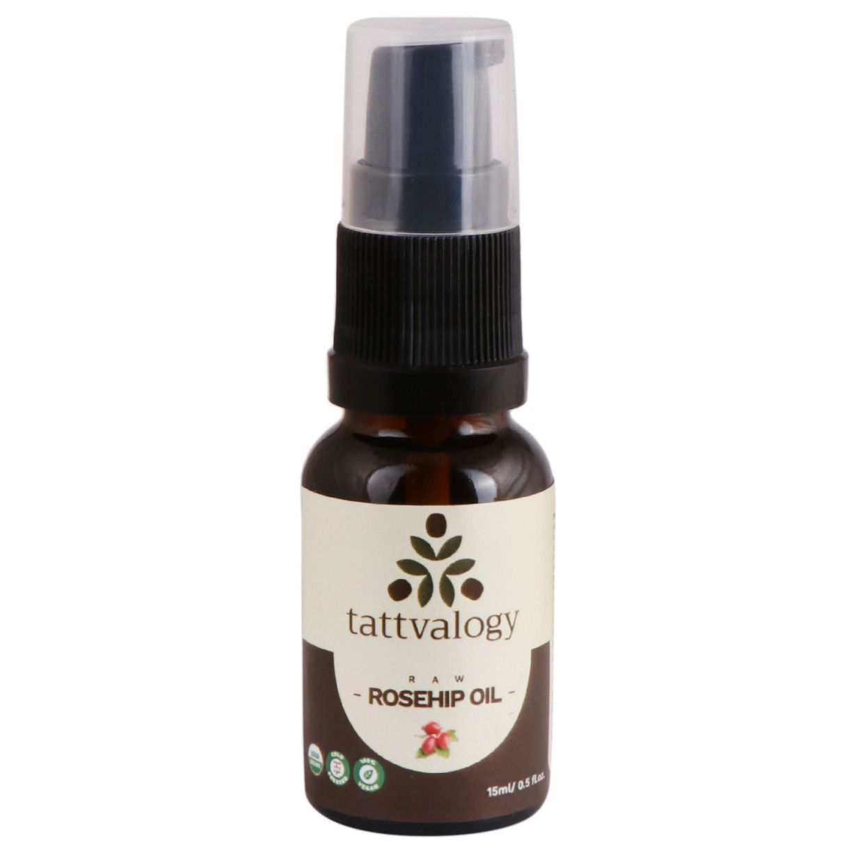 Tattvalogy Certified Organic Rosehip Oil- Cold Pressed and Unrefined