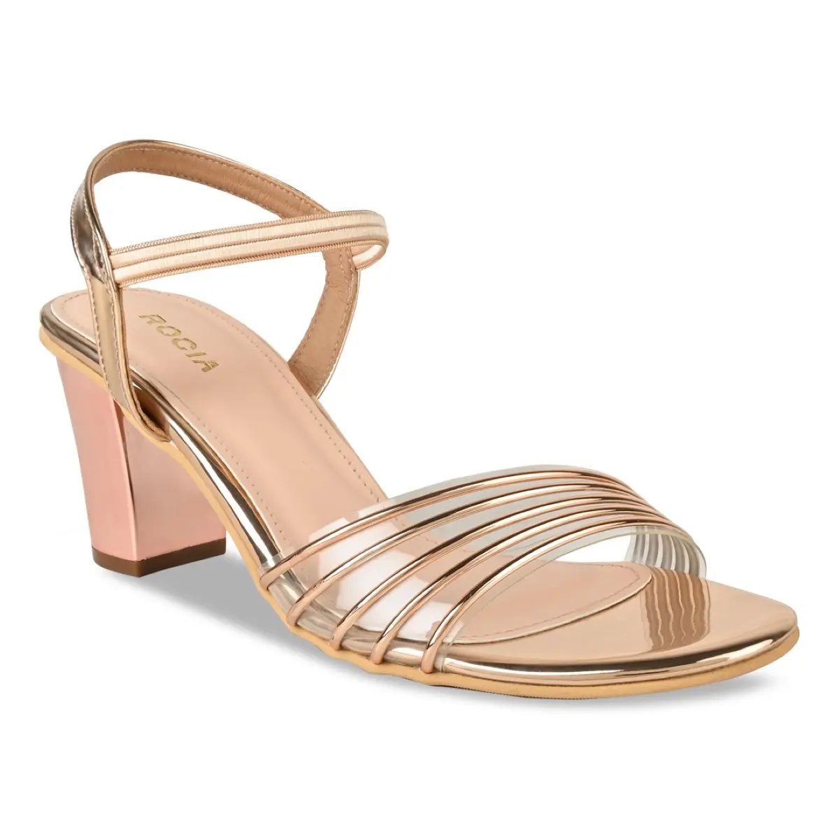 Buy Gold-Toned Heeled Sandals for Women by Sneak-a-Peek Online | Ajio.com