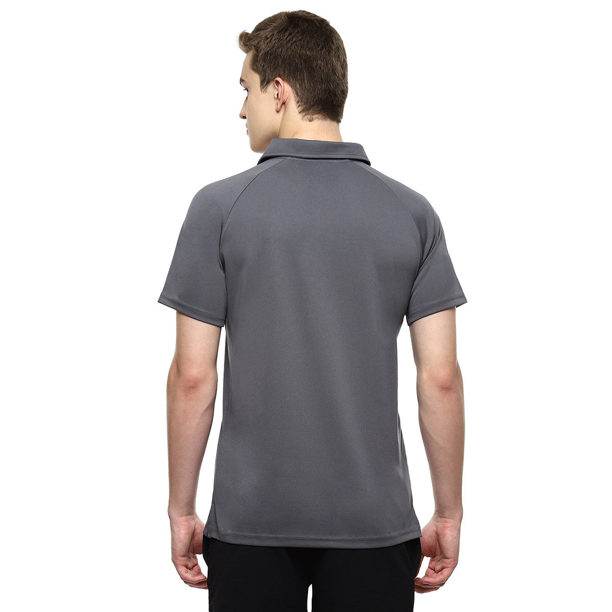 Buy ASICS Basic Grey Mens Polo T-Shirt Online