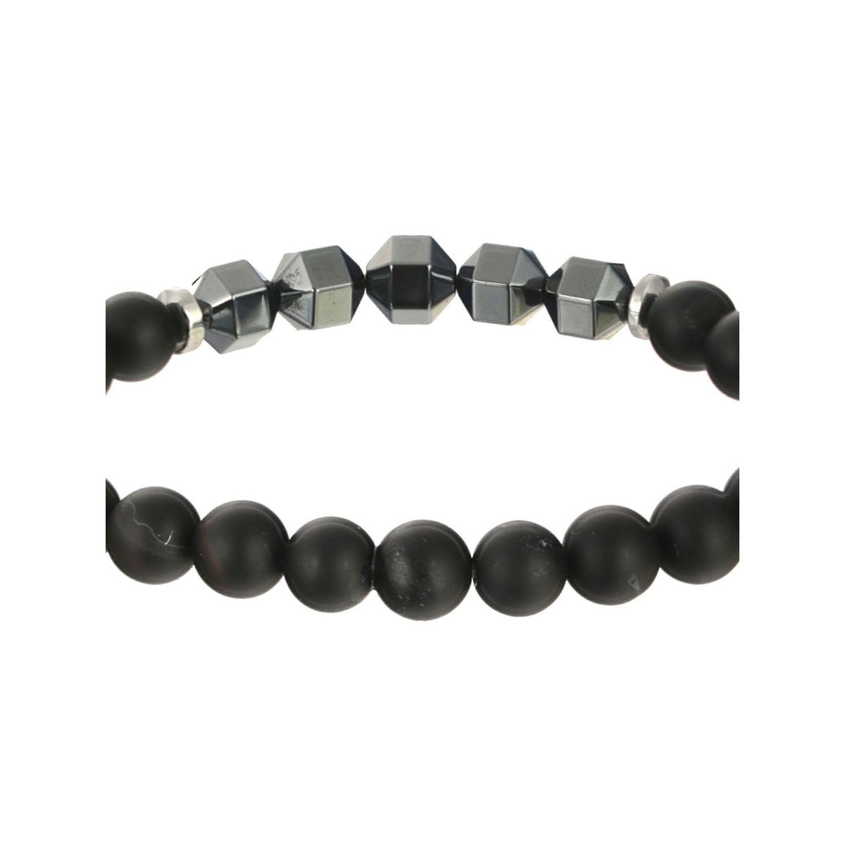Natural Black Onyx 8 mm Round Bead Crystal Stone Bracelets