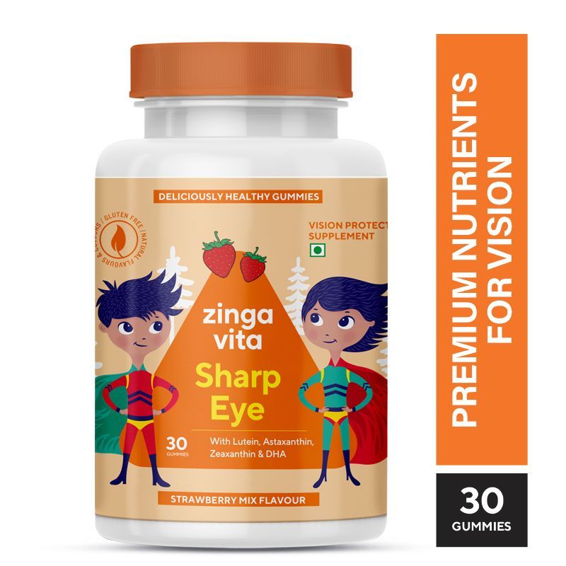 Zingavita Sharp Eye Omega & Multivitamin Gummies for Kids