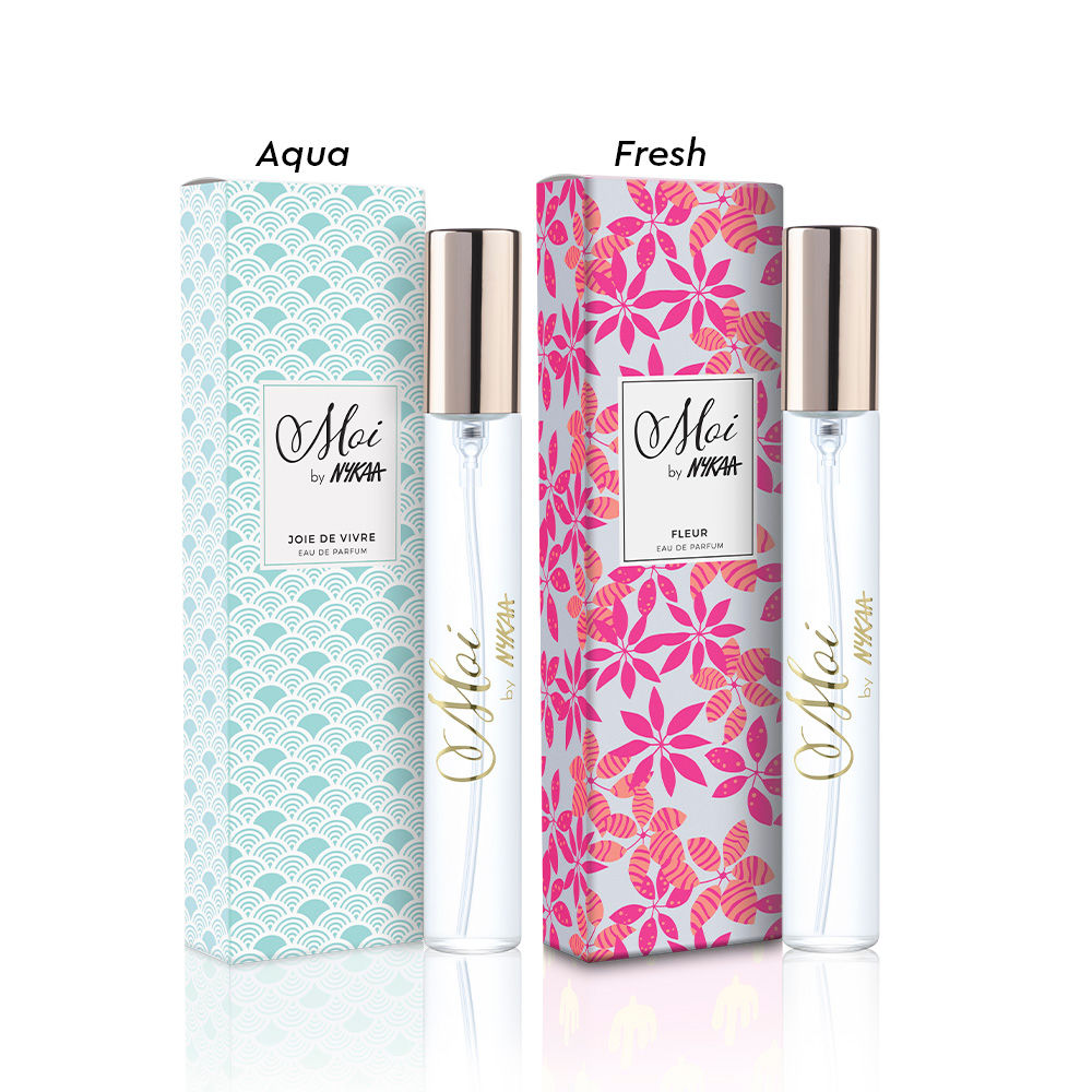 Moi by Nykaa Travel Size Mini Perfume Combo For Women - Joie De Vivre + Fleur