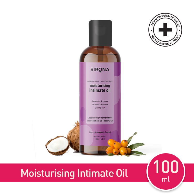 Sirona Moisturising Intimate Oil for Men & Women Prevents Dryness Irritation and Calms the Skin