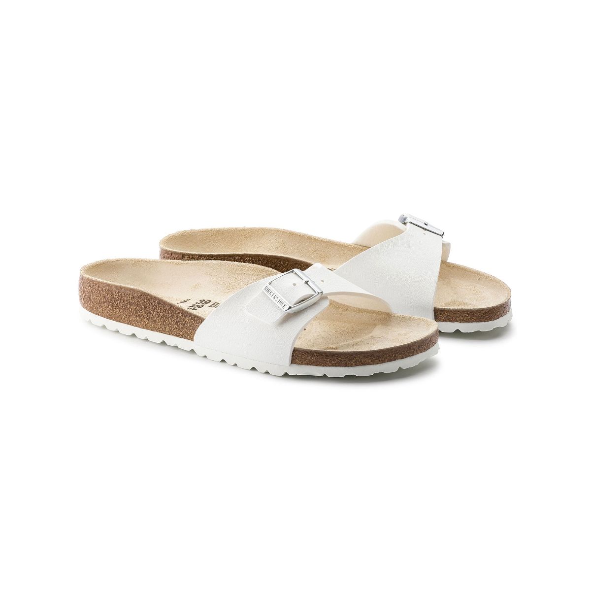 Birkenstock madrid white discount narrow