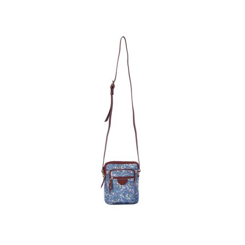 Teal by Chumbak Grey Bloom Wallet Sling Bag