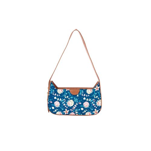 Buy Teal by CHUMBAK Blue Bloom Shoulder Bag Online