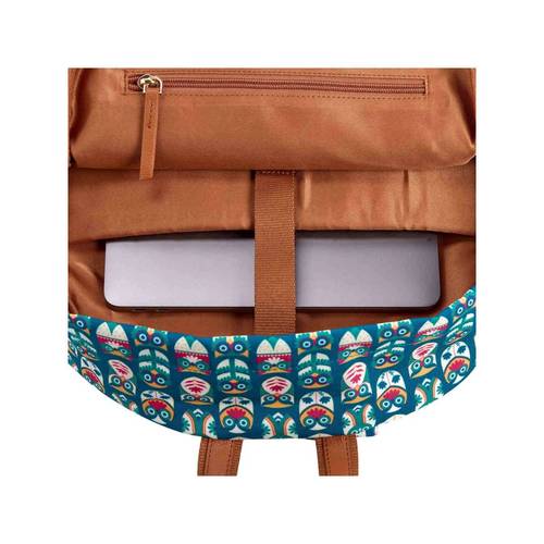 Buy Teal by CHUMBAK Owl March Laptop Backpack Online display picture 3