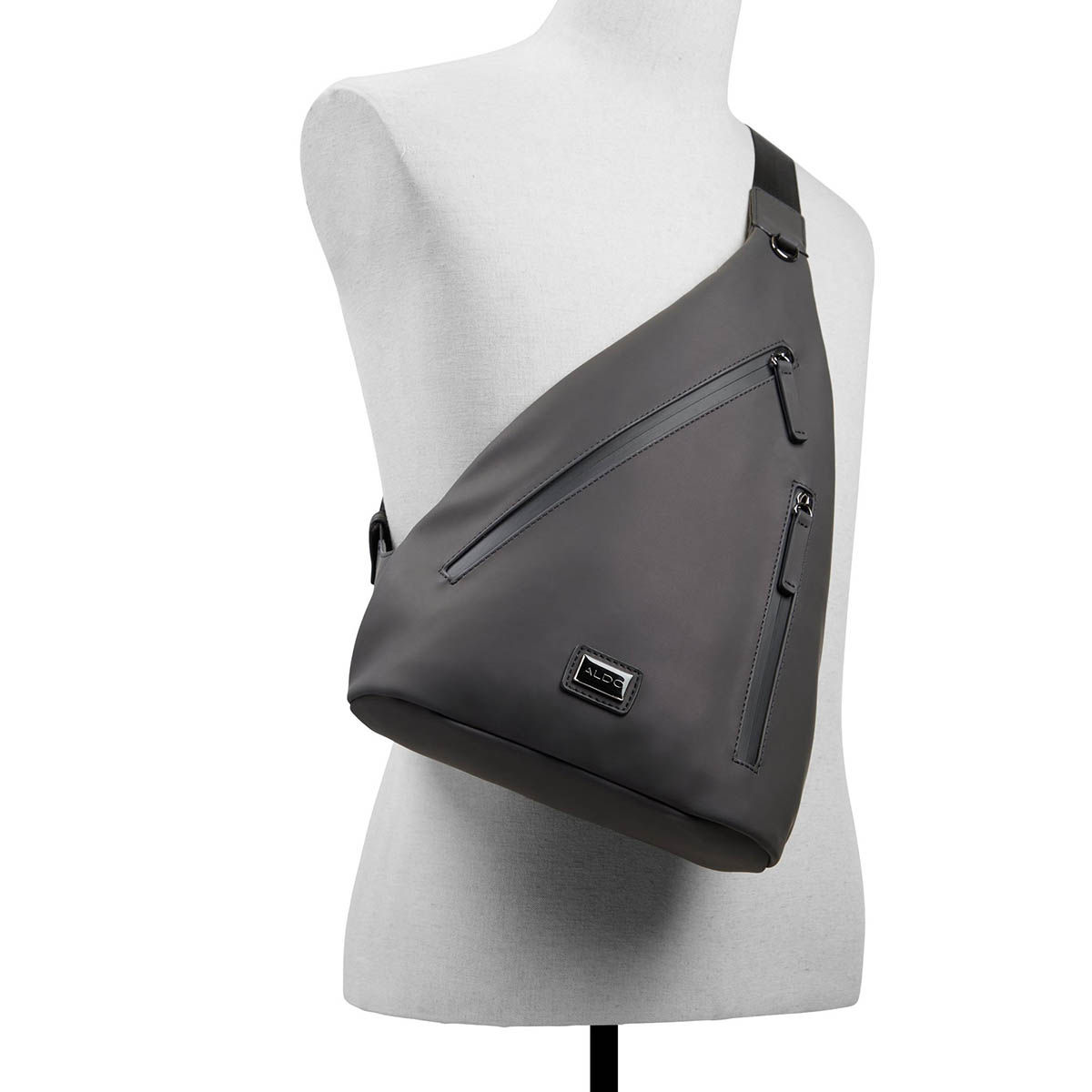 Buy Aldo Kolby Grey Men Crossbody Bag with Detachable Strap Online