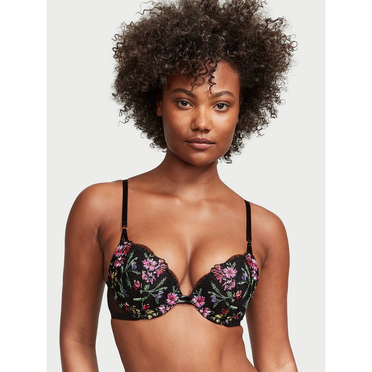 Buy Victoria's Secret Black Very Sexy Embroidered Push-Up Bra Online