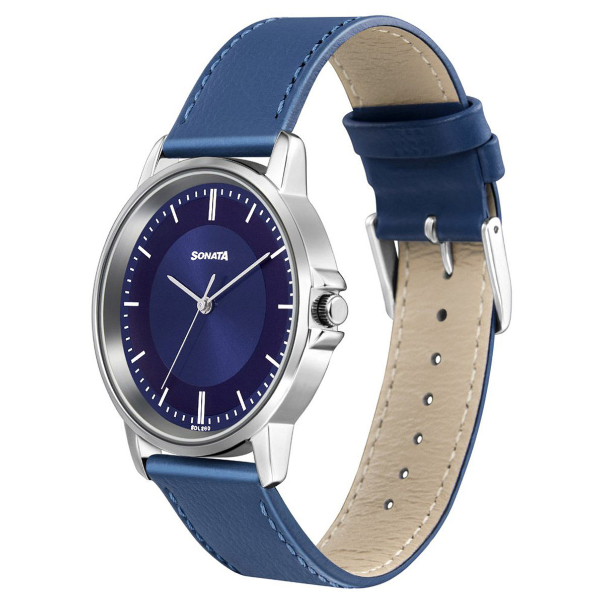 Sonata blue dial on sale watch