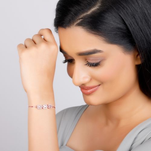 GIVA Sterling Silver Rose Gold Beauty Bracelet for Womens and Girls