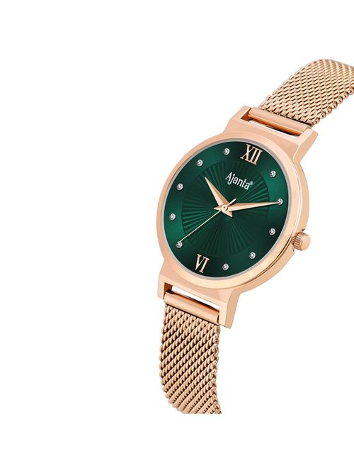 Ajanta Quartz Green Dial Analog Watch For Women AWC117ESL/5 (M)