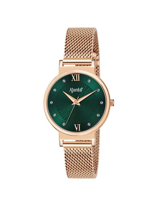 Buy Ajanta Quartz Green Dial Analog Watch For Women AWC117ESL/5