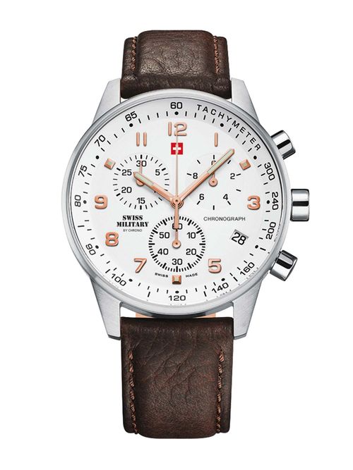 Buy Swiss Military by Chrono White Dial Analog Watch For Men - Main Image