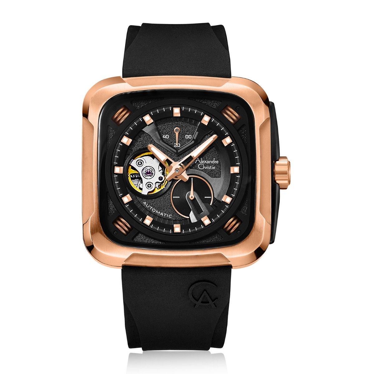 Alexandre Christie 6577 MAR Automatic Watch For Men - Black