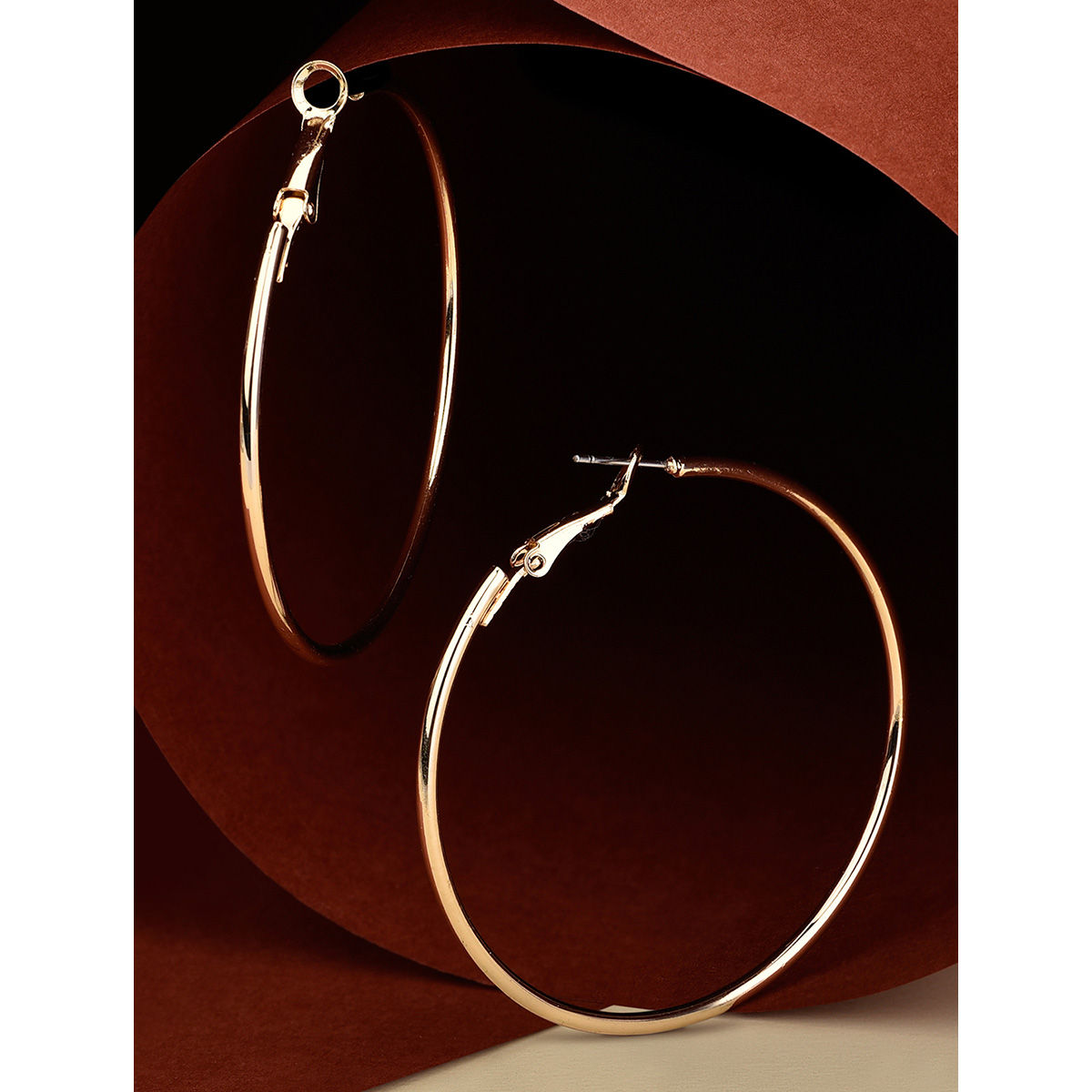 Accessorize London Women's Gold Large Simple Hoop Earring Buy