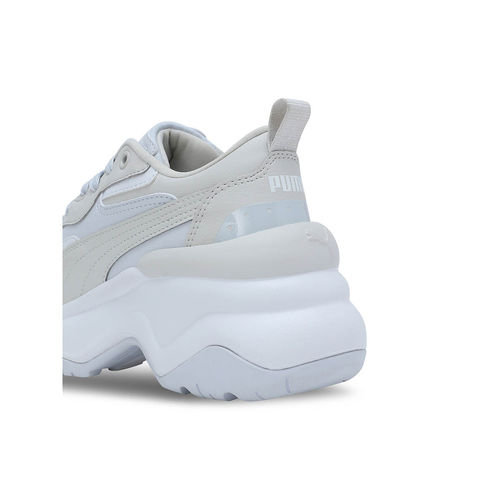 Puma Cilia Wedge Women Grey Sneakers (UK 4)