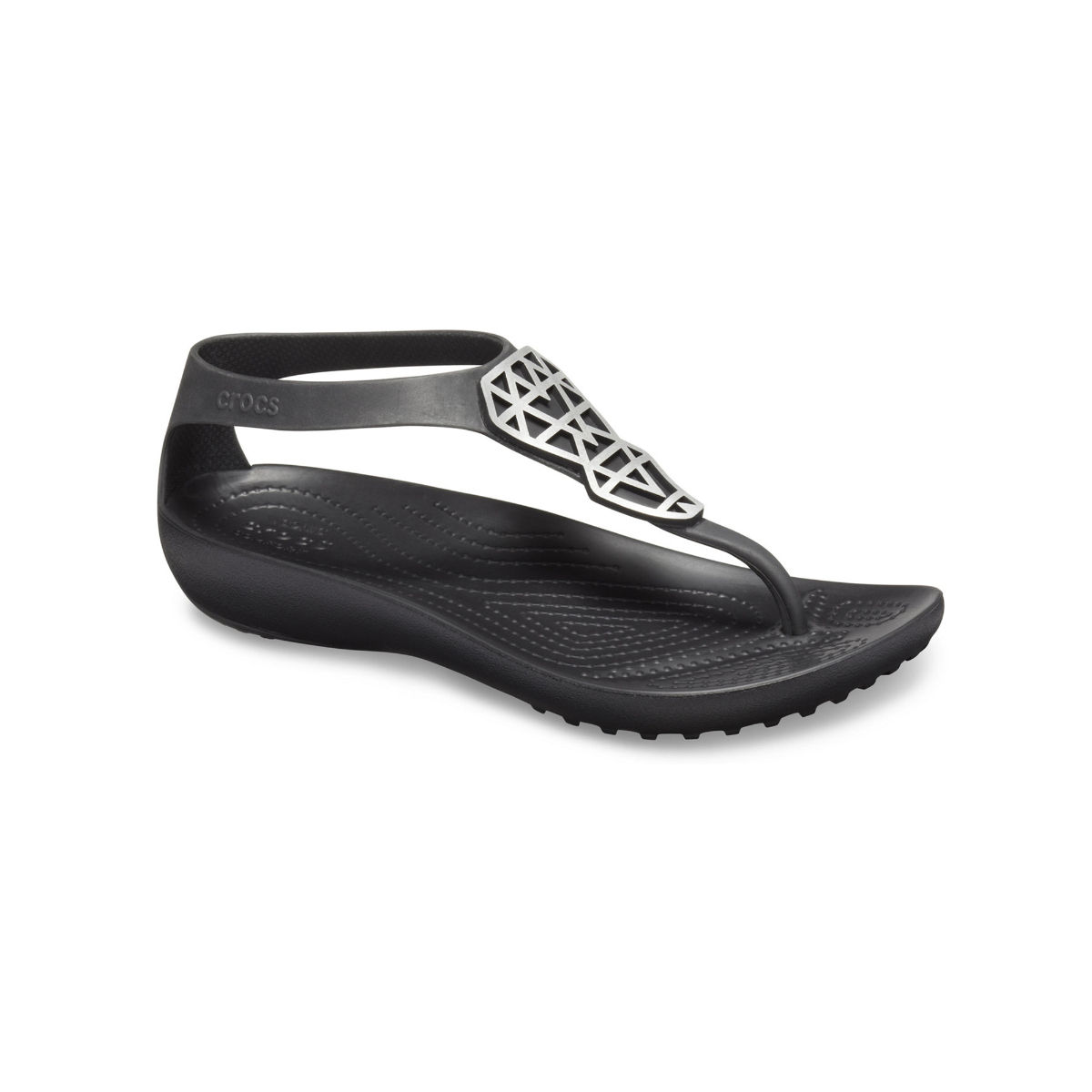 Crocs Serena embellished sandal, Women's Fashion, Footwear, Flats & Sandals  on Carousell