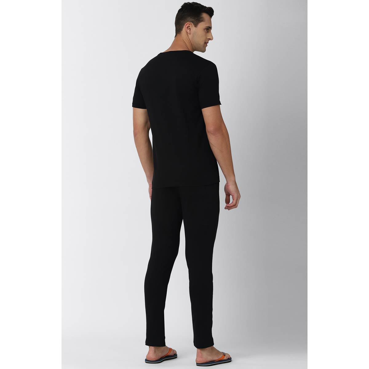 Peter England Men Black Tshirt And Joggers (set Of 2) Buy Peter