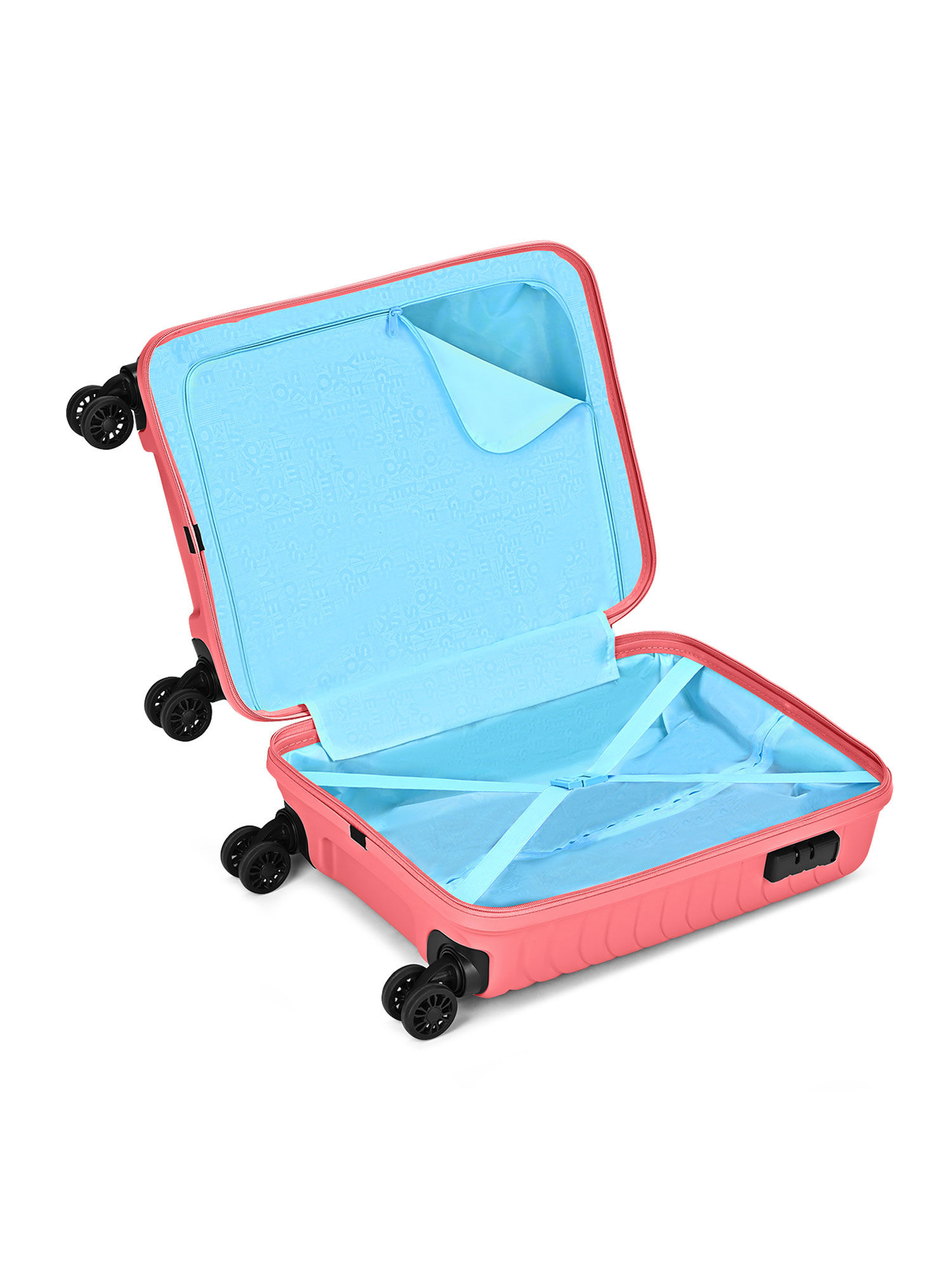 Buy Skybags Streax Coral Large Hard Luggage Check-in Trolley Bag