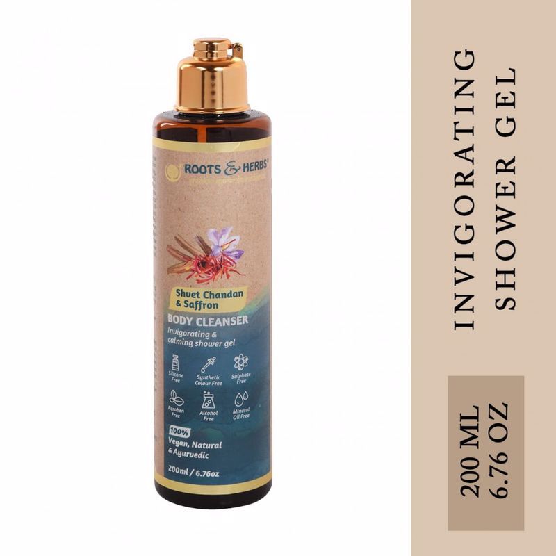 Roots & Herbs Shvet Chandan & Saffron Body Cleanser