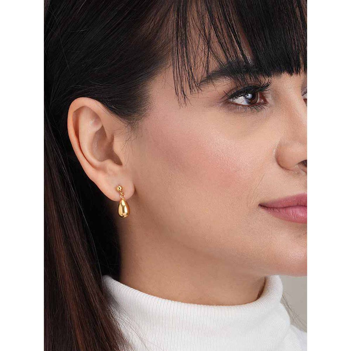 Palmonas 18K Gold Plated Tear Drop Earrings Waterproof and Anti-Tarnish