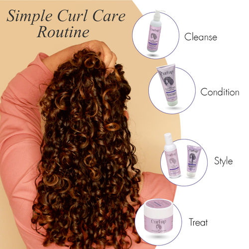 Curl Up Curl Defining Cream - All In One Leave In Conditioner - Hair Cream  for Wavy & Curly Hair: Buy Curl Up Curl Defining Cream - All In One Leave In