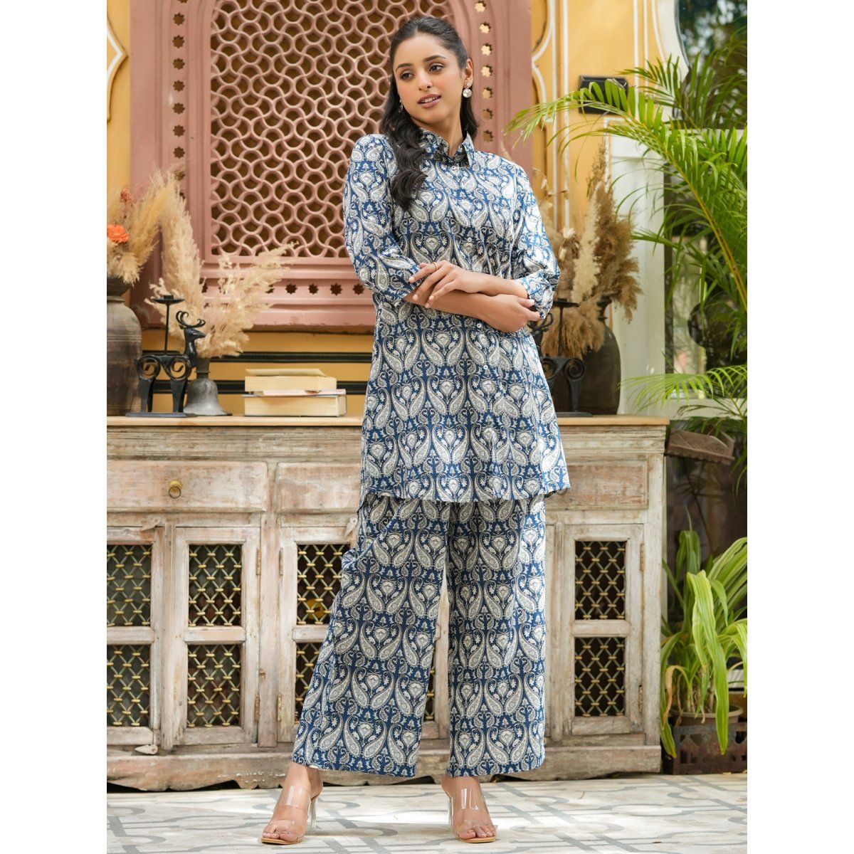 Buy SAY Women Pure Cotton Night Suit Set of 2 Online