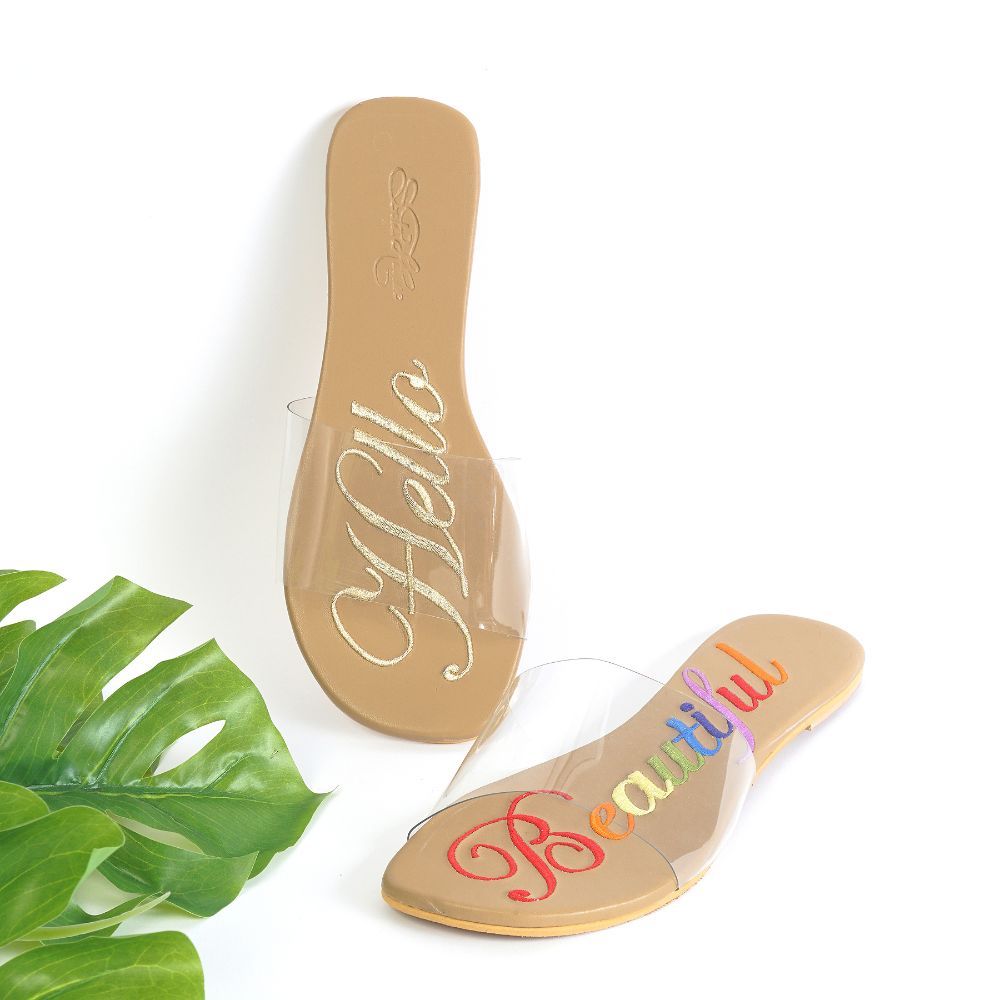 Buy Sole House Multicolor Hello Beautiful Flats Online