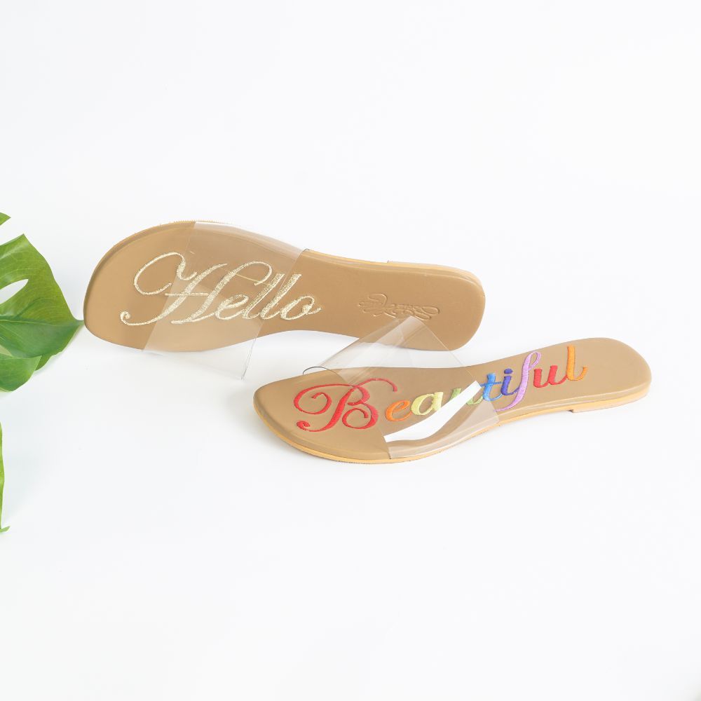 Buy Sole House Multicolor Hello Beautiful Flats Online