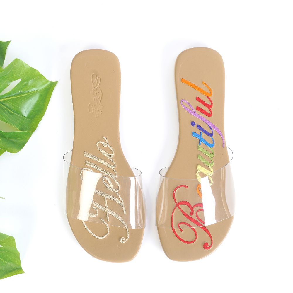 Buy Sole House Multicolor Hello Beautiful Flats Online