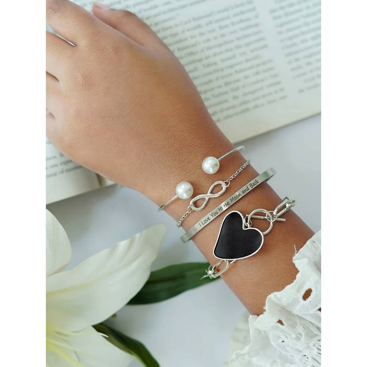 Joker & Witch Avonlea Silver Bracelet Silver (Pack of 4)