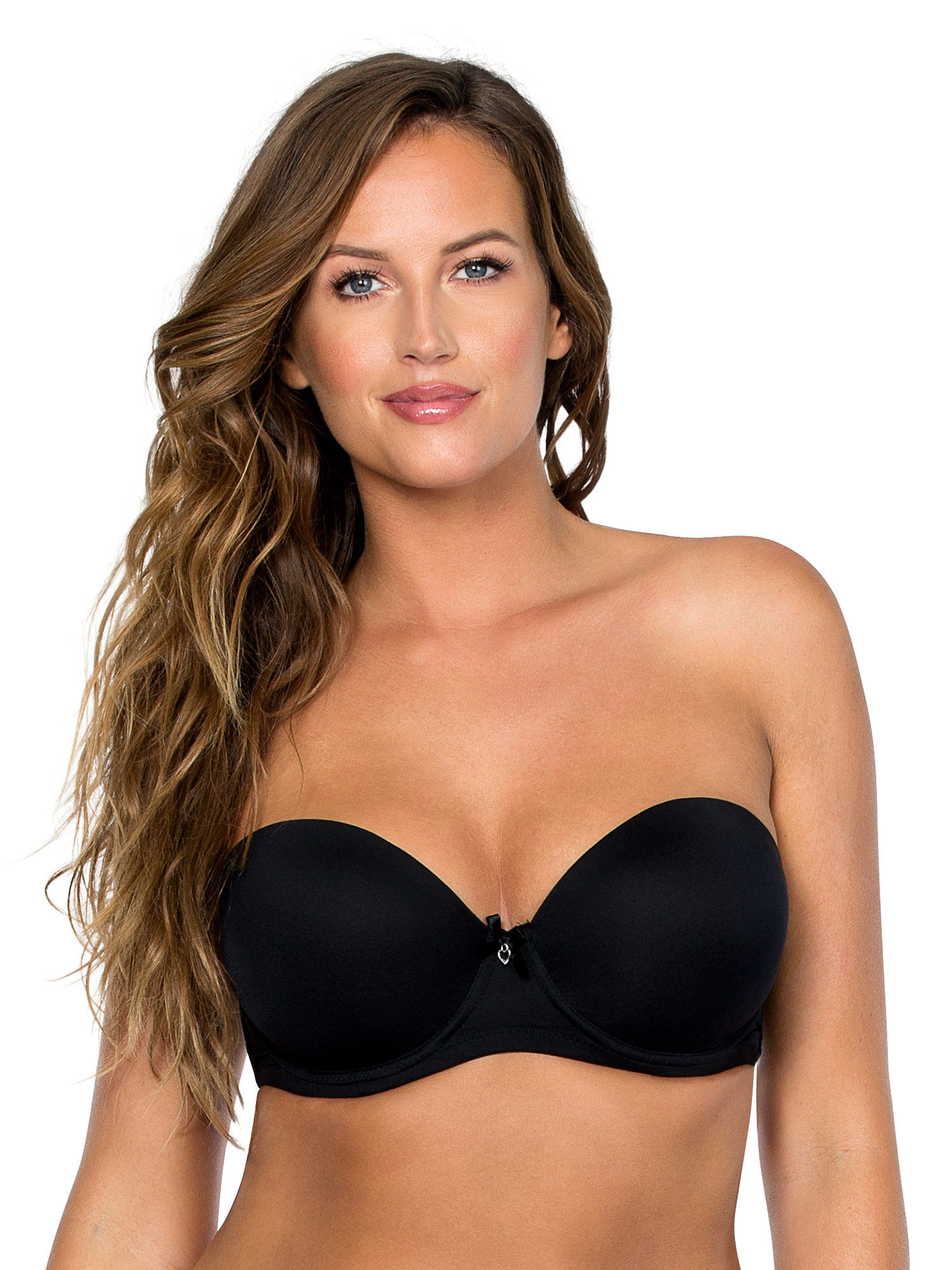 black strapless bra