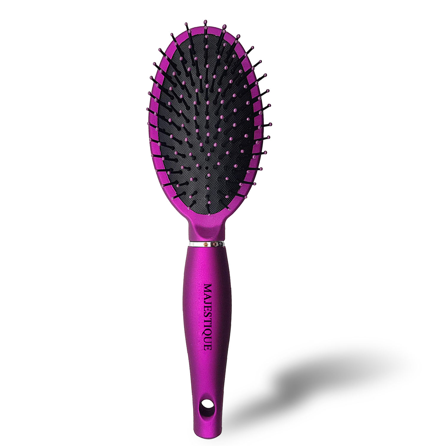 Majestique Purple Hair Straightener Brush  Detangler Brush Sleek and  Shine Finisher Hair Brush Buy Majestique Purple Hair Straightener Brush   Detangler Brush Sleek and Shine Finisher Hair Brush Online at Best